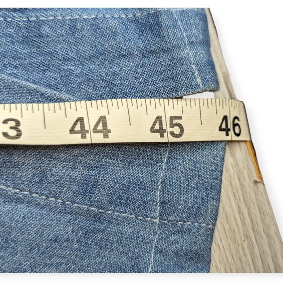 Vintage 90s Stonybrook Denim Button Down Short Sleeve Dress Size XLG PT - Picture 16 of 16